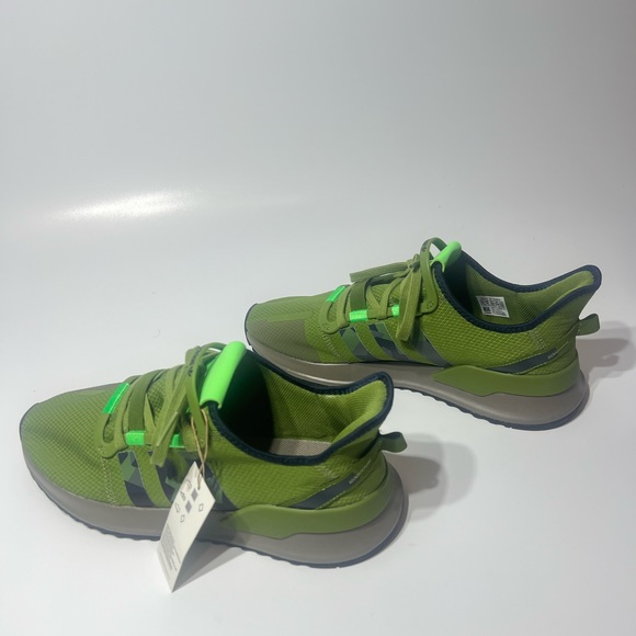 Adidas U Path Run Men's Green Camo Lime Black Gray Sneakers Shoes FV9251 NEW - Picture 2 of 12